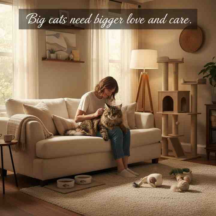 Caring for a Giant Cat at Home