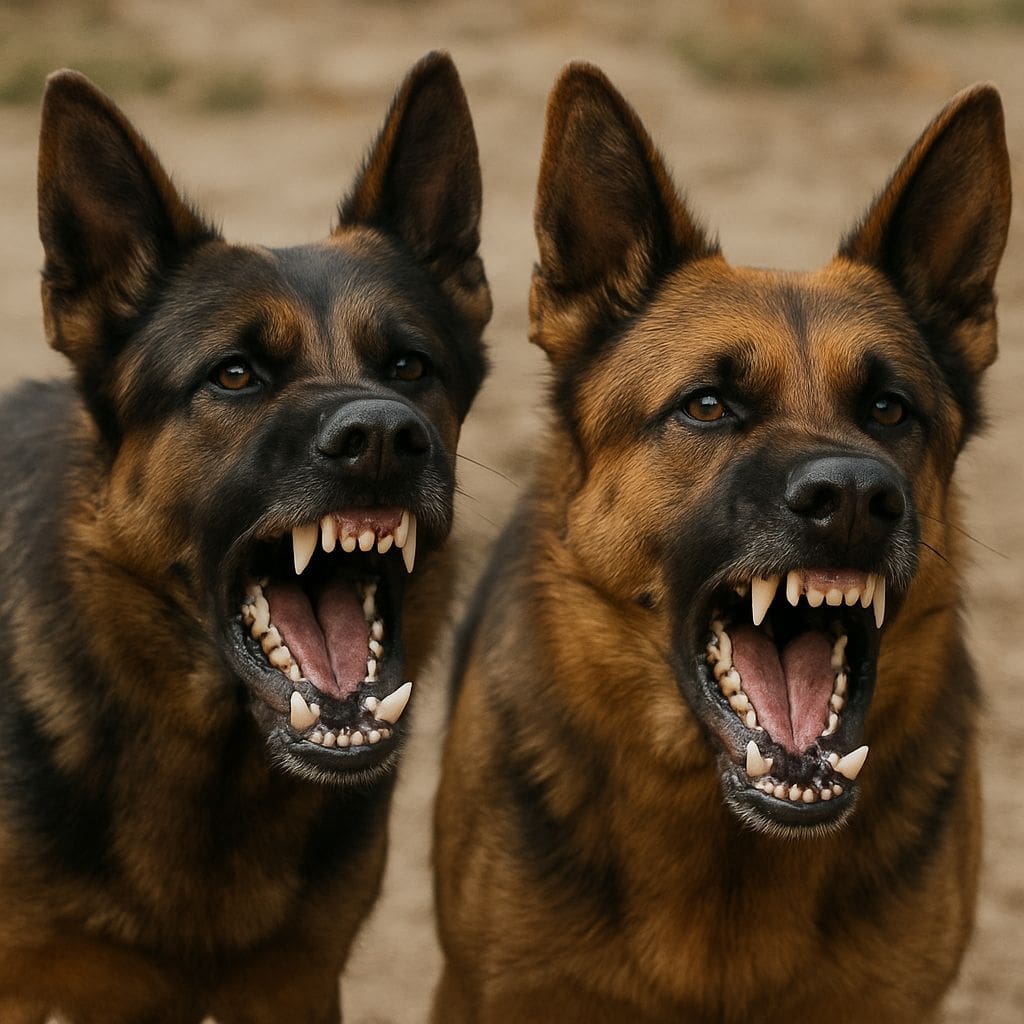 DANGEROUS DOG german shephered