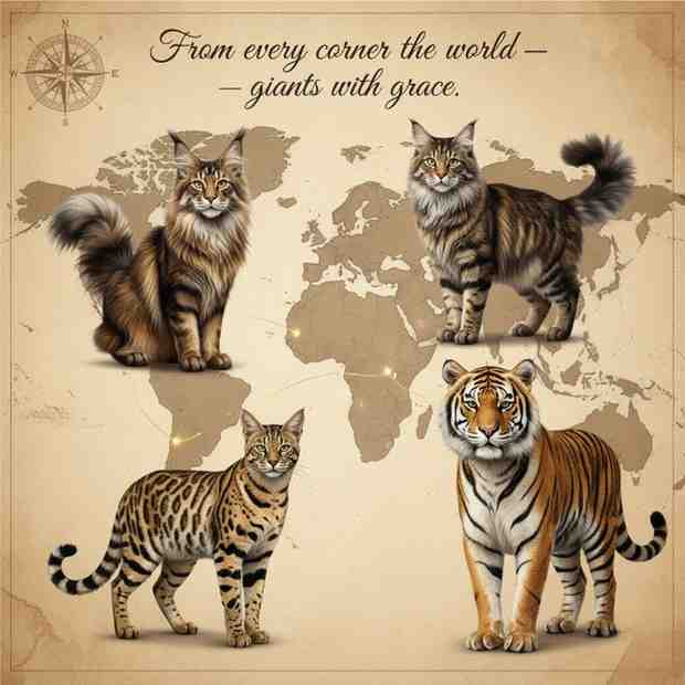 Largest Cats from Different Countries
