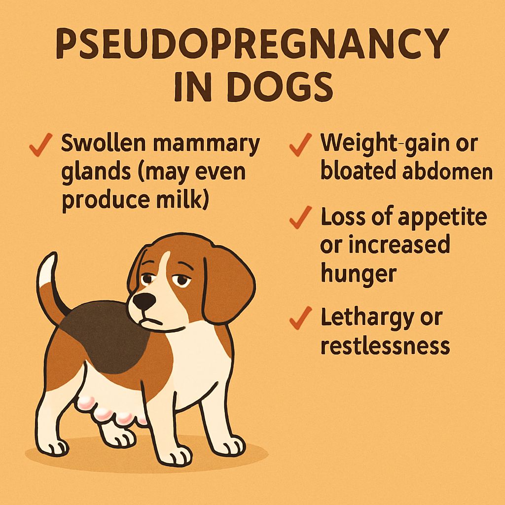 Signs & Symptoms OF FALSE PSUEDOPREGNANCY IN DOGS