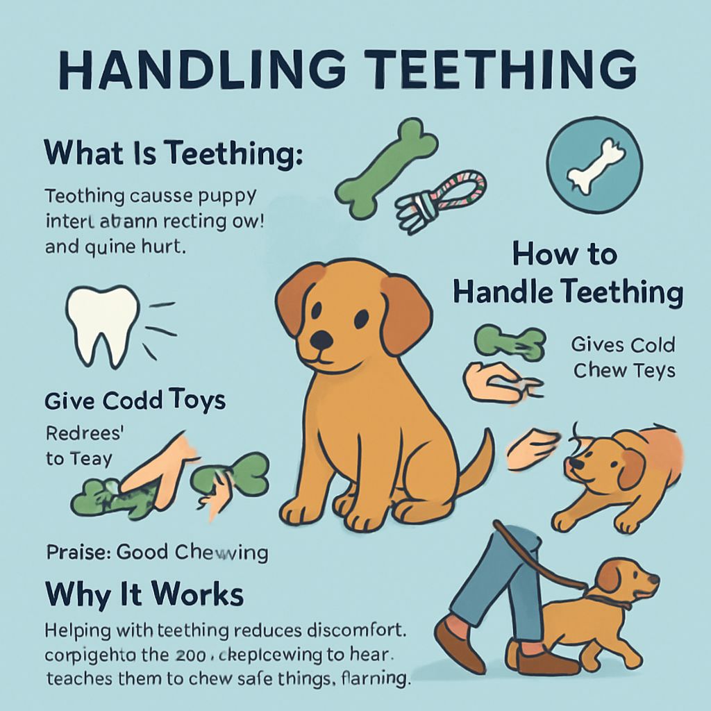 HANDDLING TEETHING IN PUPPY