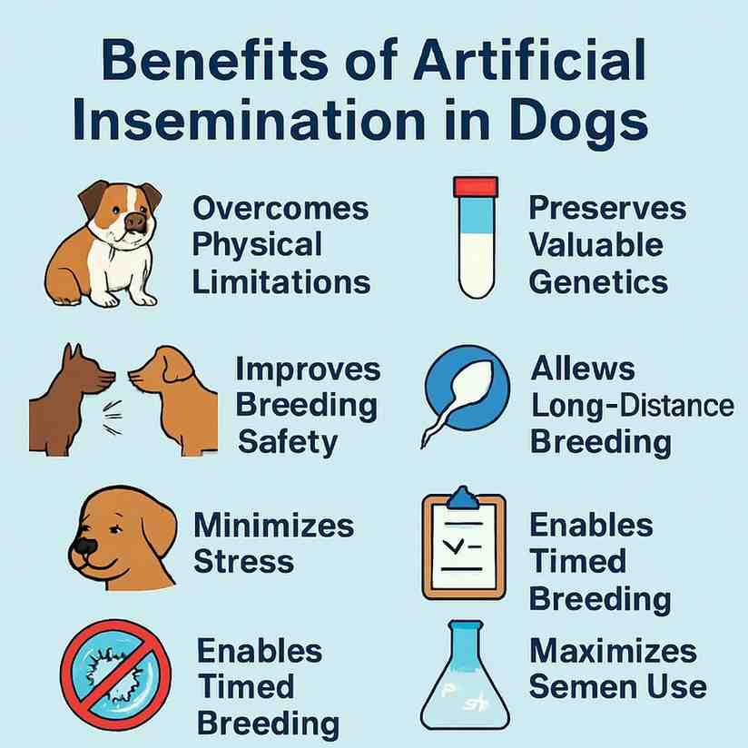 BENEFITS OF ARTIFICIAL INSEMINATION IN DOGS