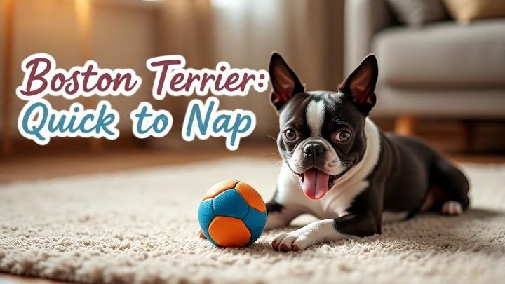Boston Terriers, America’s tuxedo-clad pups, are lazy dogs