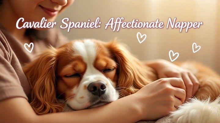 Cavalier King Charles Spaniels, English royalty dogs, are lazy dogs