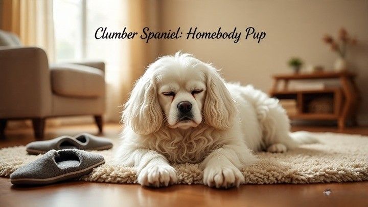 Clumber Spaniels, rare English bird dogs, are lazy dogs