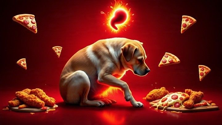 High-Fat Junk Food in dogs