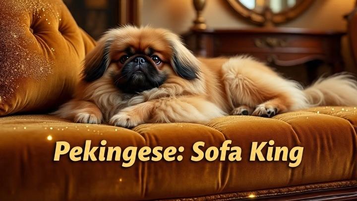 Pekingese, Chinese palace pups, are lazy dogs