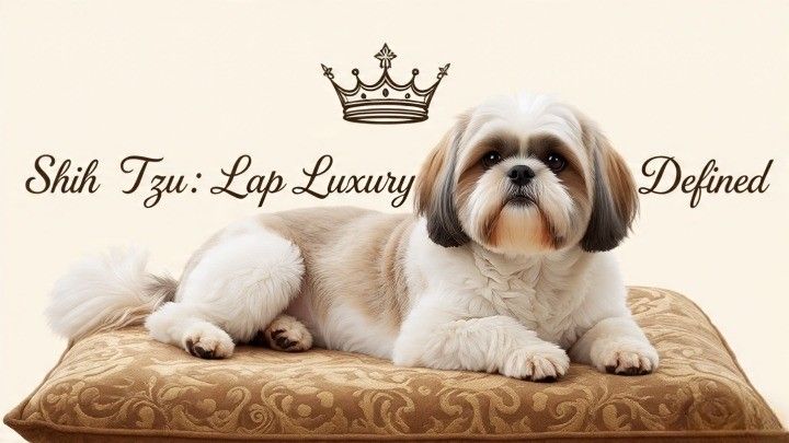 Shih Tzus, ancient Chinese palace dogs, are lazy dogs