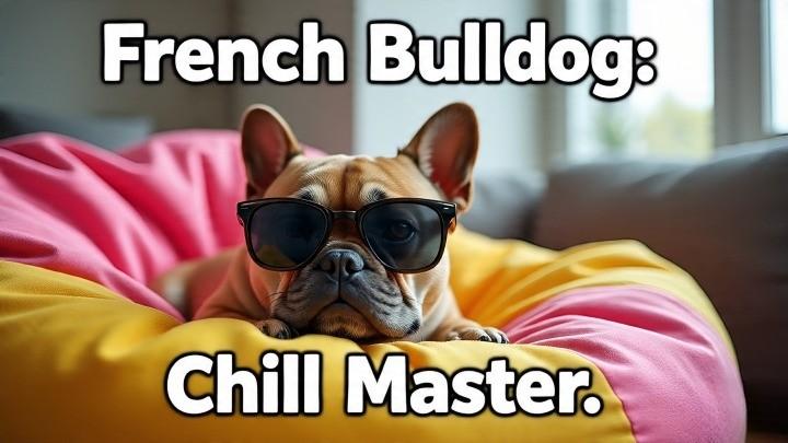French Bulldogs, trendy and tiny, are lazy dogs