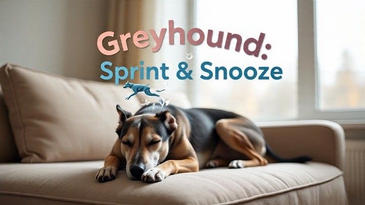 Greyhounds, ancient racers, are lazy dogs