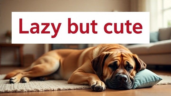 English Mastiffs, giant guards from England, are lazy dogs
