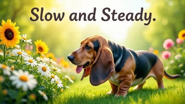 Basset Hound LAZY DOG