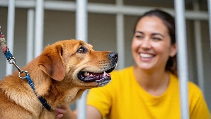 Adopting a rescue dog saves a life 
