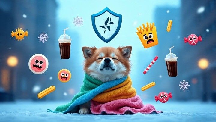 Immune System Weakening due to junk foods in dog