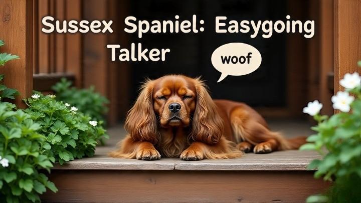 Sussex Spaniels, golden English dogs, are lazy dogs