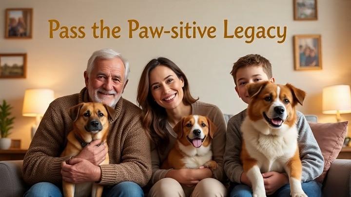 Adopting a rescue dog with family