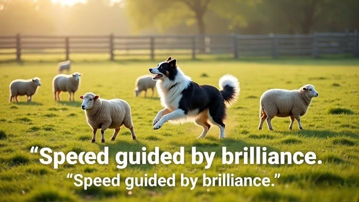 Border Collies race at 30 mph, earning their spot among the fastest dog breeds