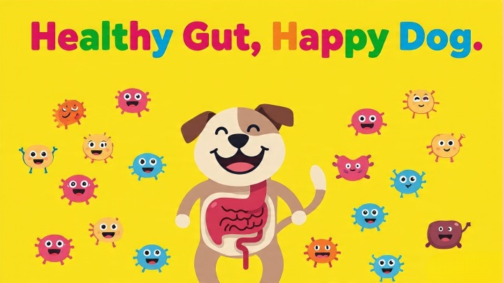 Probiotics for gut health in Senior Dog Diet Food