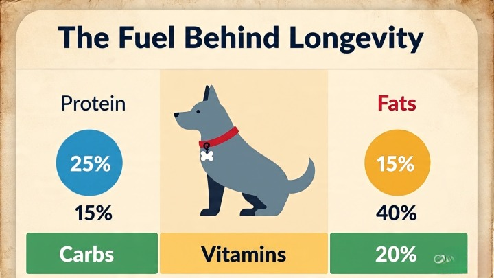Key Nutrients in Senior Dog Diet Food