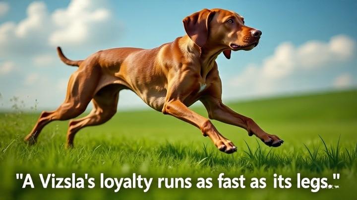Vizsla one of the fastest dog breeds