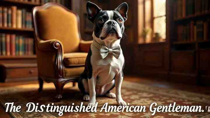  Boston Terrier holds the distinguished honor of being the first American dog breed recognized by the AKC.