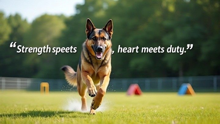 German Shepherds can reach 30 mph to rank highly among the fastest dog breeds