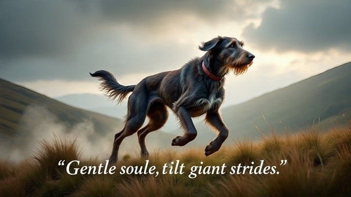 Scottish Deerhounds lope at up to 32 mph, securing their spot among the fastest dog breeds