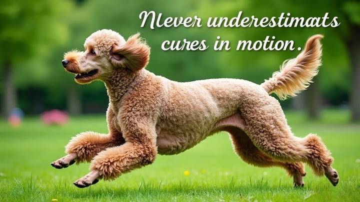 Standard Poodles clip at 27 mph, surprising many as one of the fastest dog breeds