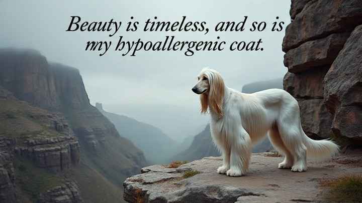 Afghan Hound  hypoallergenic dog 