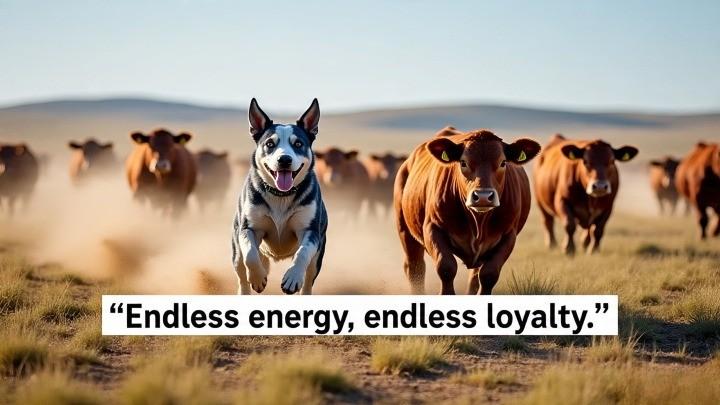 Australian Cattle Dogs charge at 28 mph, earning a spot among the fastest dog breeds