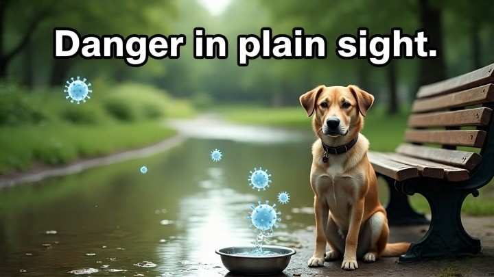 The parvo virus is shed in large amounts in the feces of an infected dog.