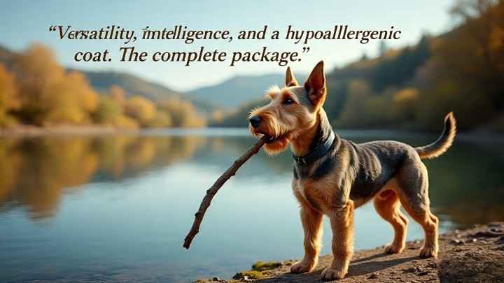 Airedale Terrier “King of Terriers,” are a large hypoallergenic dog breed