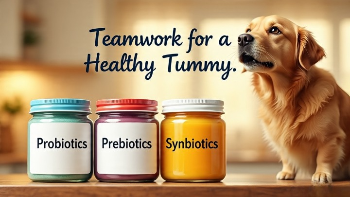  best probiotics for dogs work alongside prebiotics and synbiotics to optimize gut health.