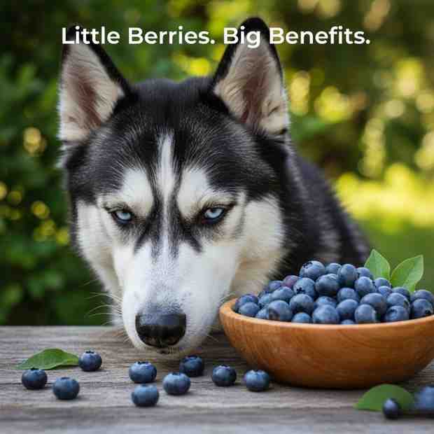 blueberries as  healthy fruits for dogs