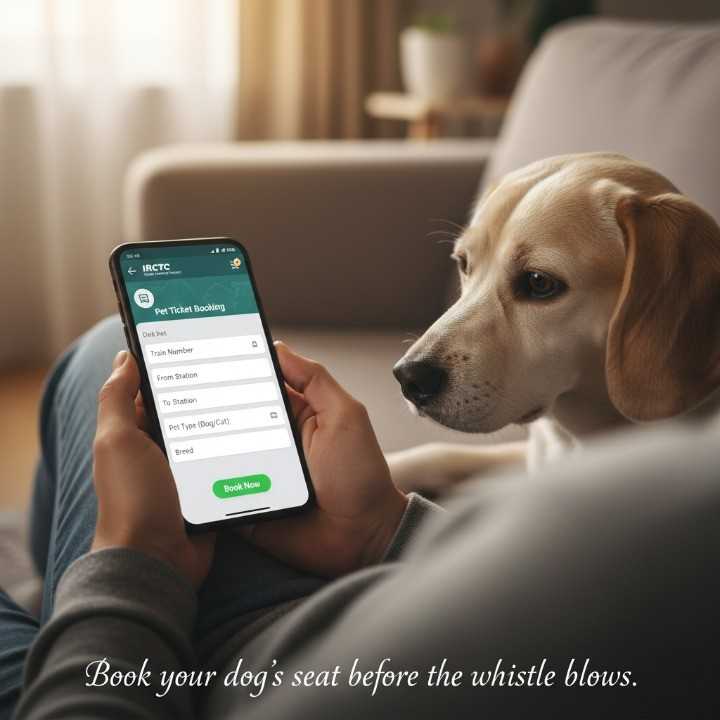 Booking Options for Your Dog on train