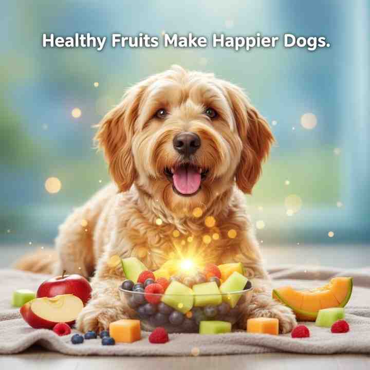 healthy fruits make happier dogs