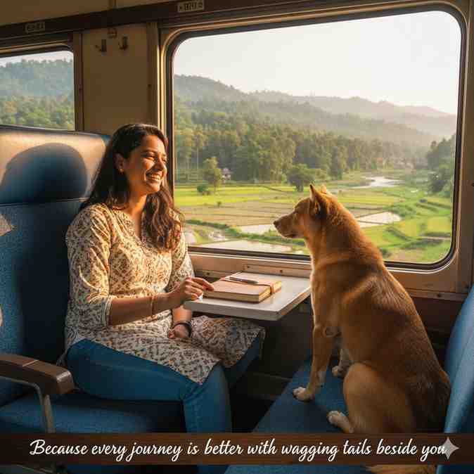 Travel with Your Dog On Train