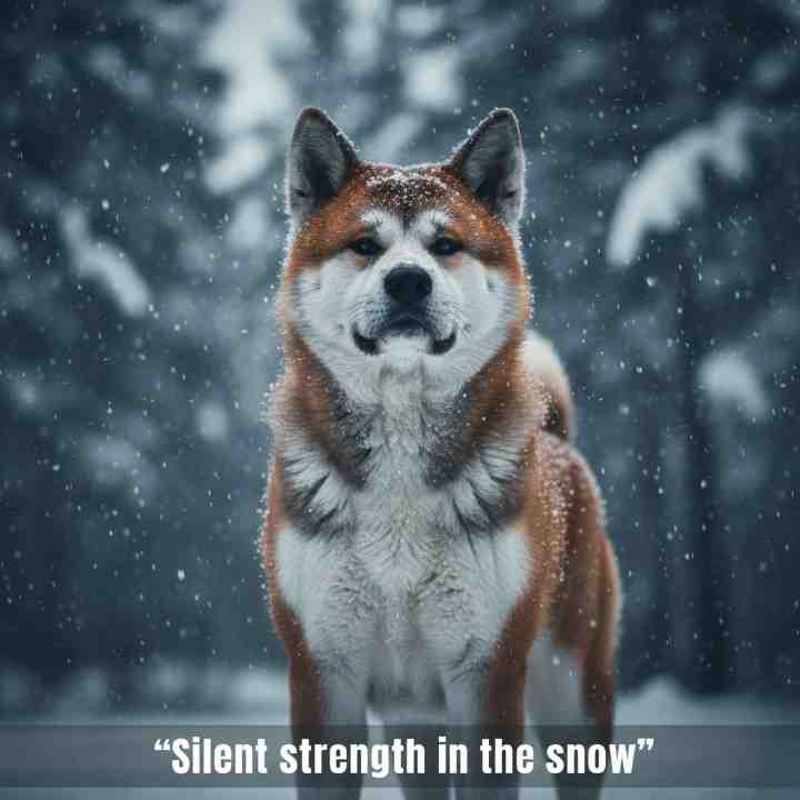 Akita cold climate dog