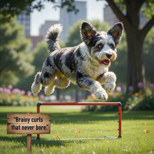 Aussiedoodle (Australian Shepherd + Poodle)