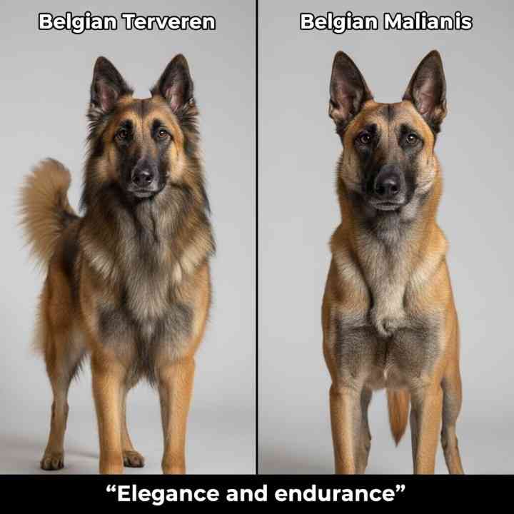 Belgian Tervuren vs Belgian Malinois