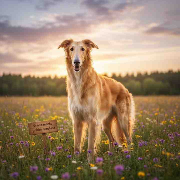 Borzoi-Golden Mix hybrid dog