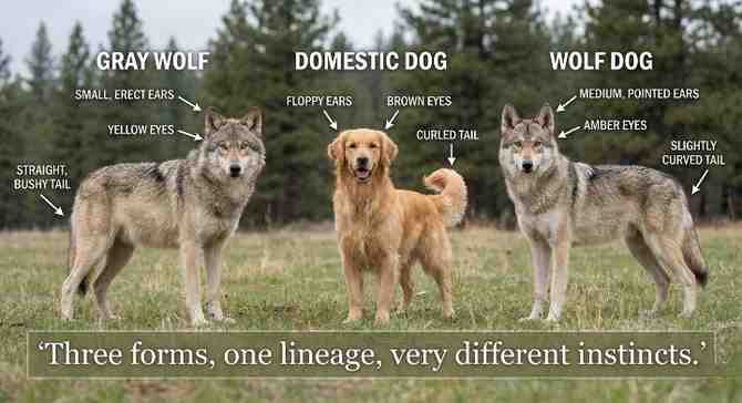 Differences Between Wolves, Dogs and Wolf Dogs
