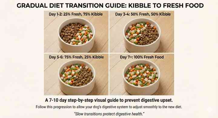 Making the Switch: How to Transition from Kibble to Fresh Food