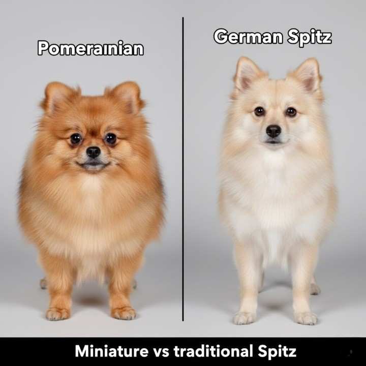 Pomeranian vs German Spitz
