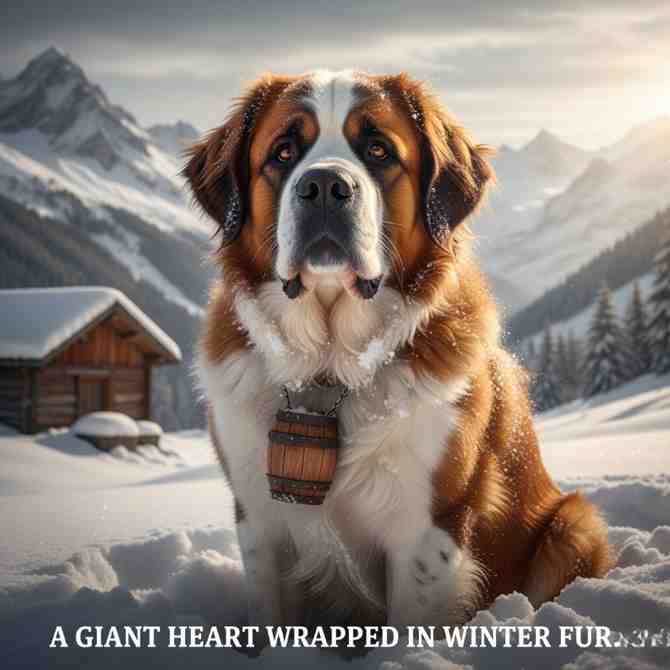 Saint Bernard a cold climate dog breed