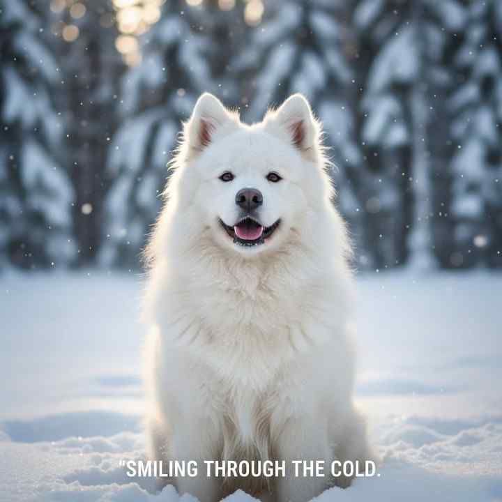 Samoyed cold weather dog