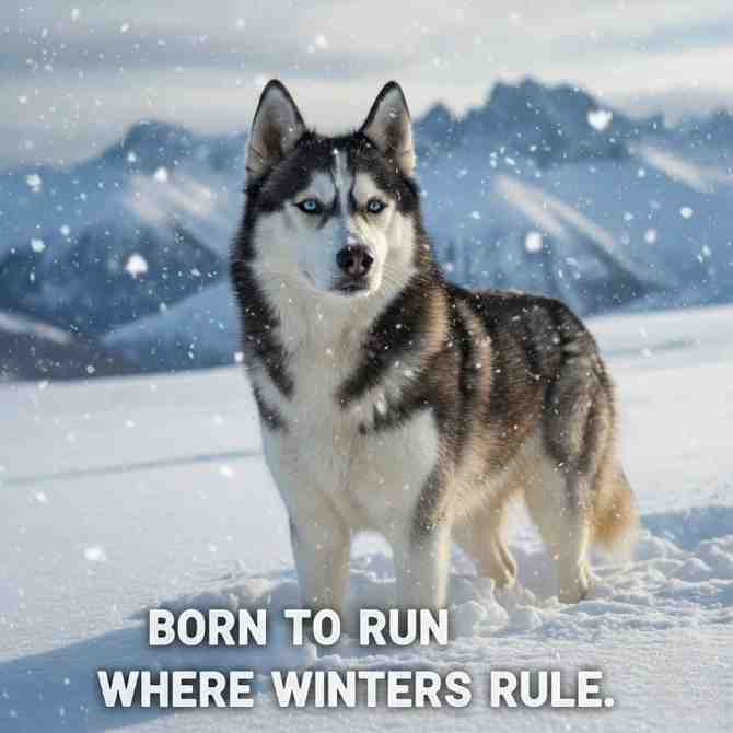Siberian Husky-cold weather dog