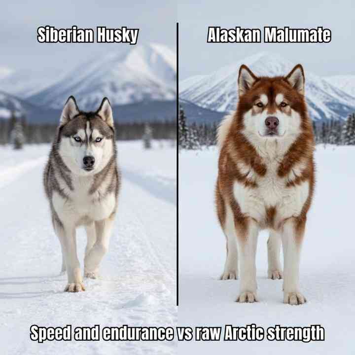 Siberian Husky vs Alaskan Malamute