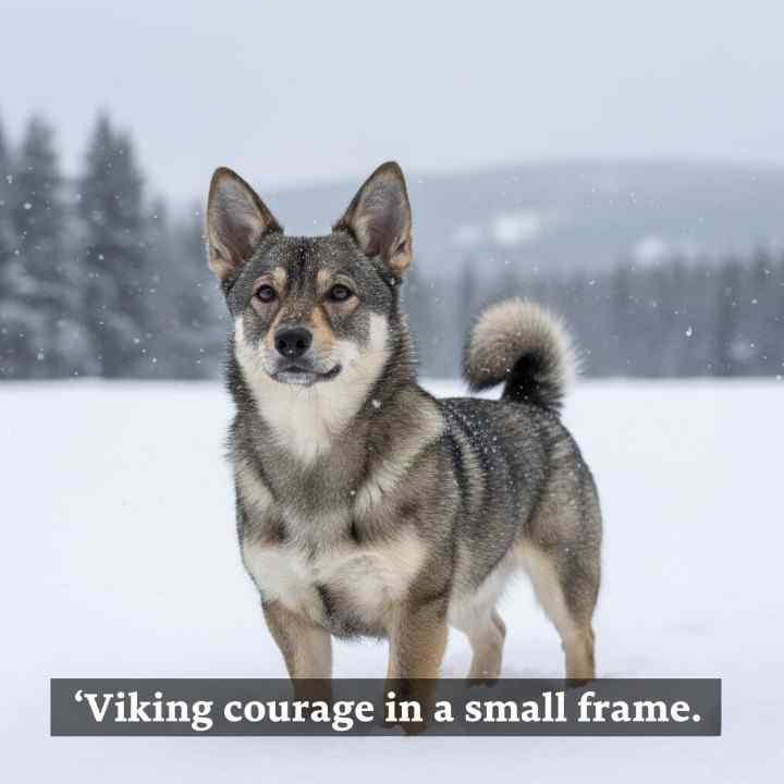 Swedish Vallhund cold loving dog
