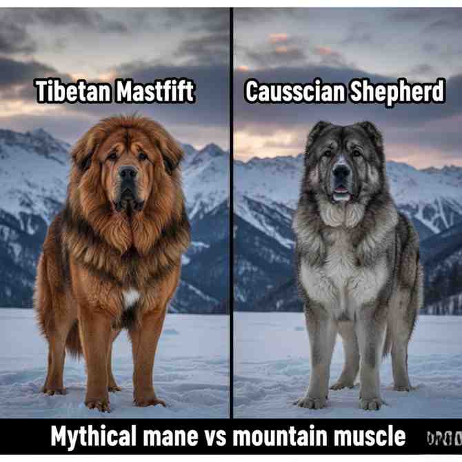 Tibetan Mastiff vs Caucasian Shepherd